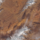 The town of Aïn Séfra, wedged between two mountains in Algeria, as seen from space